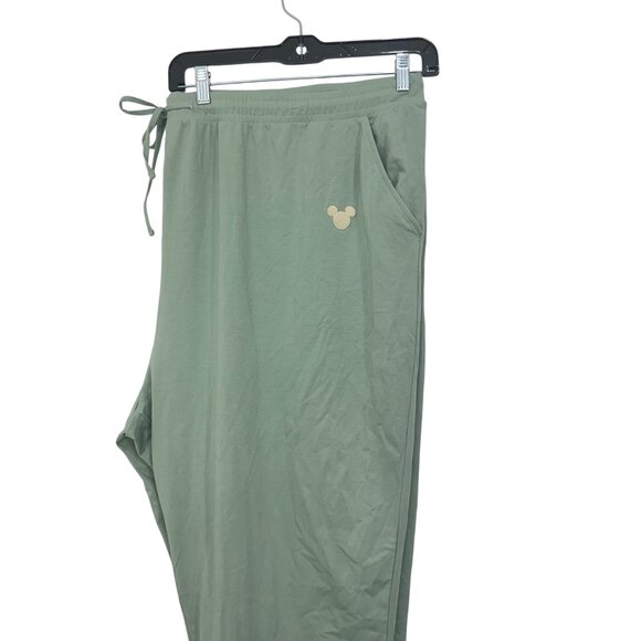 Disney Sage Green Loungewear Set SZ 3X With Mickey Mouse Logo Soft Comfortable - Picture 12 of 14